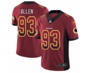 Youth Nike Washington Redskins #93 Jonathan Allen Limited Red Rush Drift Fashion NFL Jersey