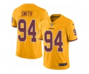 Youth Nike Washington Redskins #94 Preston Smith Limited Gold Rush Vapor Untouchable NFL Jersey