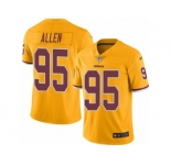 Youth Nike Washington Redskins #95 Jonathan Allen Limited Gold Rush NFL Jersey