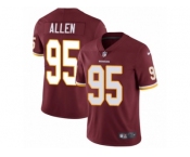 Youth Nike Washington Redskins #95 Jonathan Allen Vapor Untouchable Limited Burgundy Red Team Color NFL Jersey