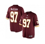 Youth Nike Washington Redskins #97 Terrell McClain Limited Burgundy Red Team Color NFL Jersey