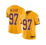 Youth Nike Washington Redskins #97 Terrell McClain Limited Gold Rush NFL Jersey