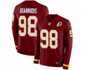 Youth Nike Washington Redskins #98 Matt Ioannidis Limited Burgundy Therma Long Sleeve NFL Jersey