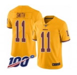 Youth Washington Redskins #11 Alex Smith Limited Gold Rush Vapor Untouchable 100th Season Football Jersey