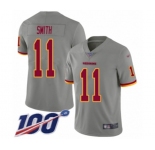 Youth Washington Redskins #11 Alex Smith Limited Gray Inverted Legend 100th Season Football Jersey