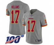 Youth Washington Redskins #17 Doug Williams Limited Gray Inverted Legend 100th Season Football Jersey