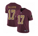 Youth Washington Redskins #17 Terry McLaurin Burgundy Red Gold Number Alternate 80TH Anniversary Vapor Untouchable Limited Player Football Jersey