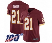 Youth Washington Redskins #21 Sean Taylor Burgundy Red Team Color Vapor Untouchable Limited Player 100th Season Football Jersey