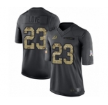 Youth Washington Redskins #23 Bryce Love Limited Black 2016 Salute to Service Football Jersey