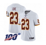 Youth Washington Redskins #23 Bryce Love White Vapor Untouchable Limited Player 100th Season Football Jersey