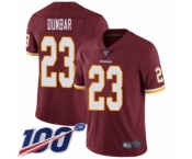 Youth Washington Redskins #23 Quinton DuBasketballr Burgundy Red Team Color Vapor Untouchable Limited Player 100th Season Football Jersey
