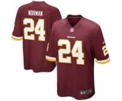 Youth Washington Redskins #24 Josh Norman Burgundy Game Jersey
