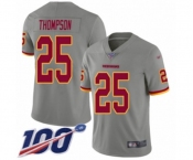 Youth Washington Redskins #25 Chris Thompson Limited Gray Inverted Legend 100th Season Football Jersey
