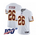 Youth Washington Redskins #26 Adrian Peterson White Vapor Untouchable Limited Player 100th Season Football Jersey