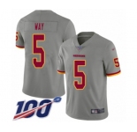 Youth Washington Redskins #5 Tress Way Limited Gray Inverted Legend 100th Season Football Jersey