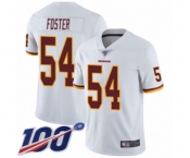 Youth Washington Redskins #54 Mason Foster White Vapor Untouchable Limited Player 100th Season Football Jersey
