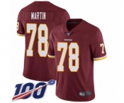 Youth Washington Redskins #78 Wes Martin Burgundy Red Team Color Vapor Untouchable Limited Player 100th Season Football Jersey