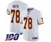 Youth Washington Redskins #78 Wes Martin White Vapor Untouchable Limited Player 100th Season Football Jersey
