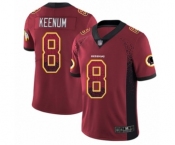 Youth Washington Redskins #8 Case Keenum Limited Red Rush Drift Fashion Football Jersey