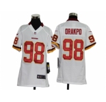 nike youth nfl jerseys washington redskins #98 orakpo white[nike]