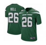 Men's New York Jets #26 Le'Veon Bell Game Green Team Color Football Jersey