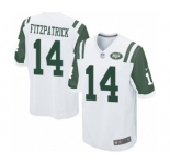 Men's Nike New York Jets #14 Ryan Fitzpatrick Game White NFL Jersey
