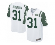 Men's Nike New York Jets #31 Khiry Robinson Game White NFL Jersey