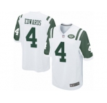 Men's Nike New York Jets #4 Lac Edwards Game White NFL Jersey