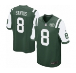 Men's Nike New York Jets #8 Cairo Santos Game Green Team Color NFL Jersey