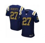 Men Nike New York Jets #27 Darryl Roberts Elite Navy Blue Alternate NFL Jersey