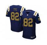 Men Nike New York Jets #82 Will Tye Elite Navy Blue Alternate NFL Jersey