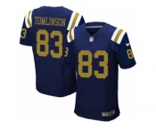 Men Nike New York Jets #83 Eric Tomlinson Elite Navy Blue Alternate NFL Jersey