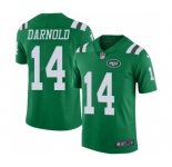 Men's New York Jets #14 Sam Darnold Elite Green Rush Vapor Untouchable Football Jersey