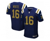 Men's Nike New York Jets #16 Myles White Elite Navy Blue Alternate NFL Jersey