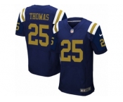 Men's Nike New York Jets #25 Shamarko Thomas Elite Navy Blue Alternate NFL Jersey