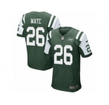 Men's Nike New York Jets #26 Marcus Maye Elite Green Team Color NFL Jersey