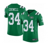 Men's Nike New York Jets #34 Isaiah Crowell Elite Green Rush Vapor Untouchable NFL Jersey