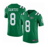 Men's Nike New York Jets #8 Cairo Santos Elite Green Rush Vapor Untouchable NFL Jersey