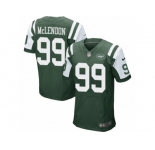 Men's Nike New York Jets #99 Steve McLendon Elite Green Team Color NFL Jersey