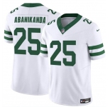 Men's New York Jets #25 Israel Abanikanda White 2024 F.U.S.E. Vapor Limited Football Stitched Jersey
