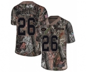 Men's New York Jets #26 Le'Veon Bell Limited Camo Rush Realtree Football Jersey