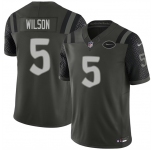 Men's New York Jets #5 Garrett Wilson Black 2025 F.U.S.E. “Rivalries†Vapor Limited Football Stitched Jersey