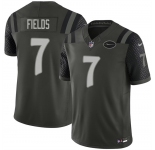 Men's New York Jets #7 Justin Fields Black 2025 F.U.S.E. “Rivalries†Vapor Limited Football Stitched Jersey