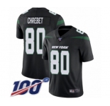 Men's New York Jets #80 Wayne Chrebet Black Alternate Vapor Untouchable Limited Player 100th Season Football Jersey