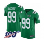 Men's New York Jets #99 Steve McLendon Limited Green Rush Vapor Untouchable 100th Season Football Jersey