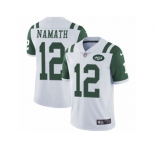 Men's Nike New York Jets #12 Joe Namath Vapor Untouchable Limited White NFL Jersey