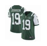 Men's Nike New York Jets #19 Keyshawn Johnson Vapor Untouchable Limited Green Team Color NFL Jersey