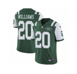 Men's Nike New York Jets #20 Marcus Williams Vapor Untouchable Limited Green Team Color NFL Jersey