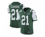 Men's Nike New York Jets #21 Morris Claiborne Vapor Untouchable Limited Green Team Color NFL Jersey