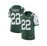 Men's Nike New York Jets #22 Matt Forte Vapor Untouchable Limited Green Team Color NFL Jersey